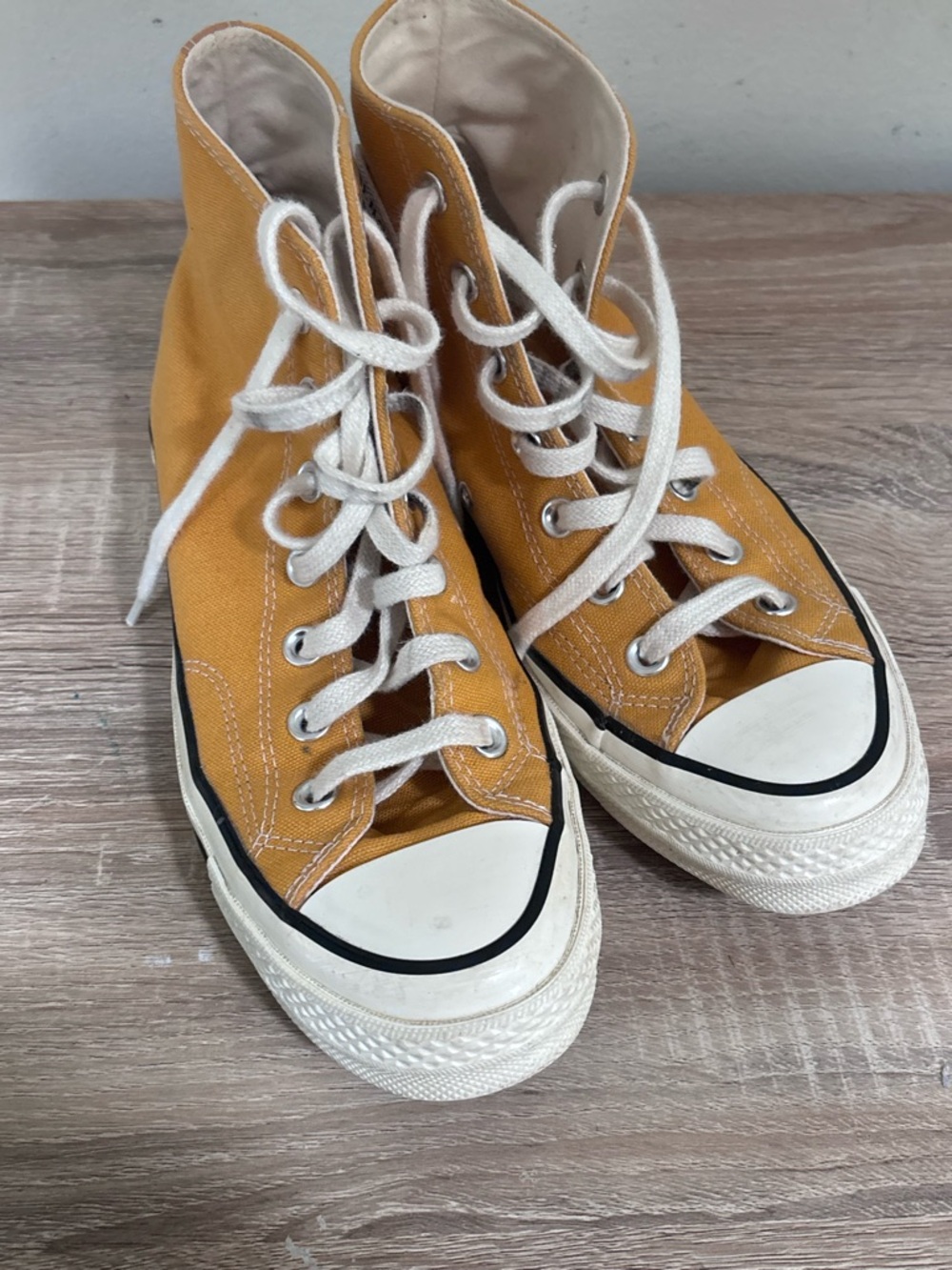Converse Chuck Taylor 70s All Star High-Top Sneakers in Mustard Yellow